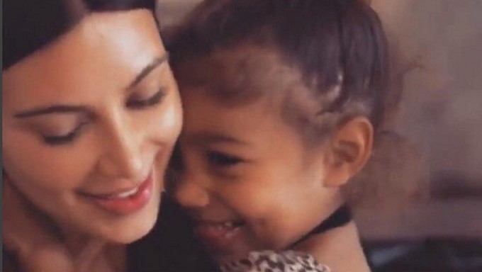 Kim Kardashian y North West/ Tomada de Instagram: @kimkardashian
