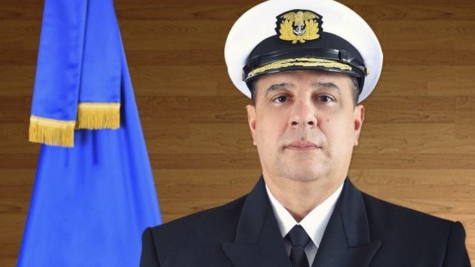 El almirante Leonardo Santamaría, comandante de la Armada Nacional