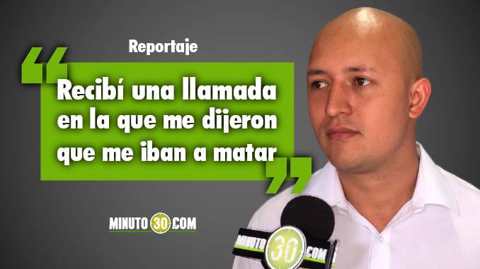 Alexander Rúa - Líder Estudiantil amenazado. Foto/Minuto30