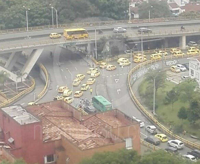 Movilización de taxistas.