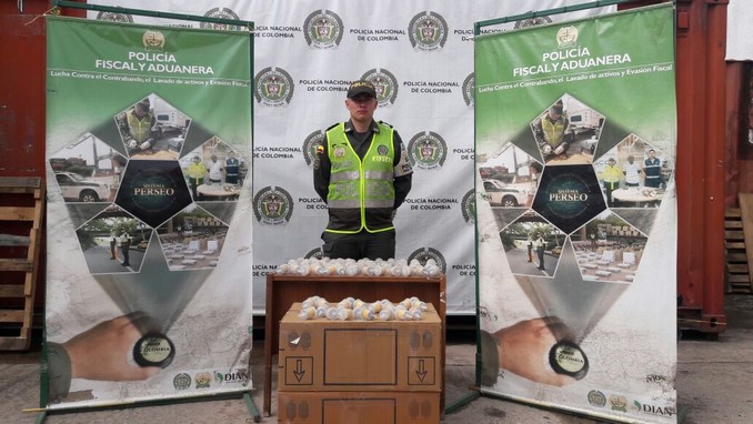 Mercancía de contrabando incautada.