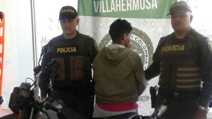 Lo capturaron tras haberse robado una moto en Villa Hermosa 1 moto policia