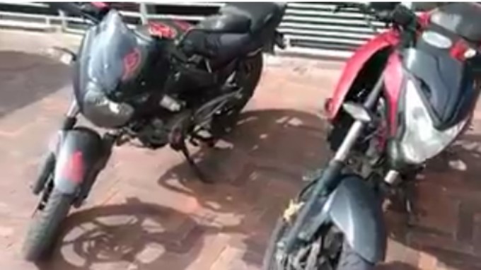 EN VIDEO: Cuatro motos fueron recuperadas por la Policía Bogotá. Placas
