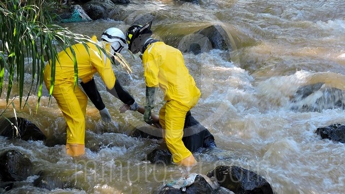 Muerto en quebrada Santa Elena.