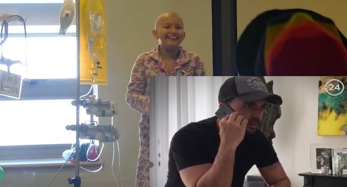 Darly Leviante González y Luis Fonsi/ Fotografías tomadas de Facebook: Clowntagiosos y 24horas.cl