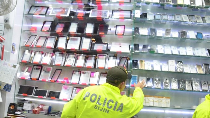 Operativo contra el hurto de celulares.