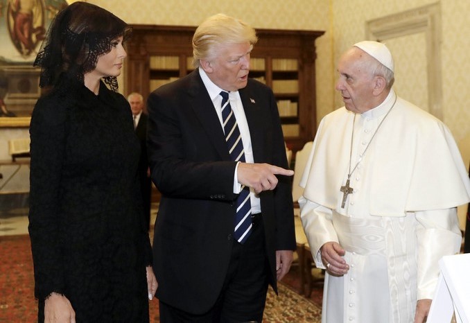 Encuentro entre Donald Trump y el papa Francisco.