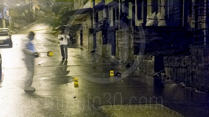 Pareja asesinada en el barrio Curazao de Robledo.