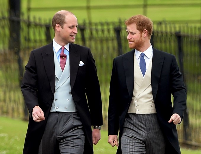 Britain's Prince William, the Duke of Cambridge (L) and Britain's Prince Harry (R) attend the wedding ceremony of Pippa Middleton and James Matthews at St Mark's church in Englefield, Berkshire, Britain, 20 May 2017. Pippa Middleton, the younger sister of Catherine, the Duchess of Cambridge is to marry financier James Matthews. (Duque Duquesa Cambridge) EFE