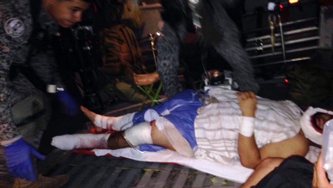 Trasladan a policía y a un civil que resultaron heridos por un explosivo en Zaragoza