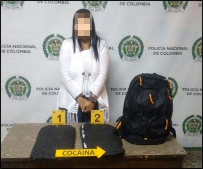 Venezolana capturada en El Dorado.