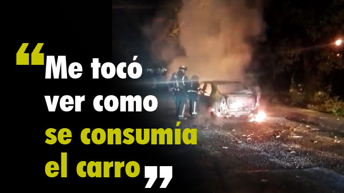 uber incendiado bello