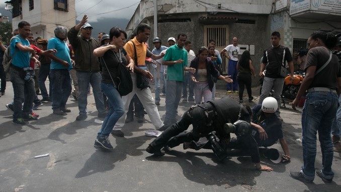 protestas enfrentamientos venezuela