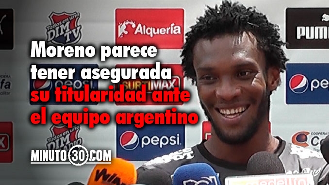 Didier Moreno, enfocado en el juego ante Racing por Sudamericana 1 Didier Moreno previo Racing