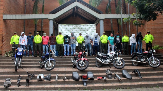 FOTOS: 14 capturados, partes y motos recuperadas resultados contra el hurto de las mismas en Medellín 1 Operacion robo de motocicletas 2
