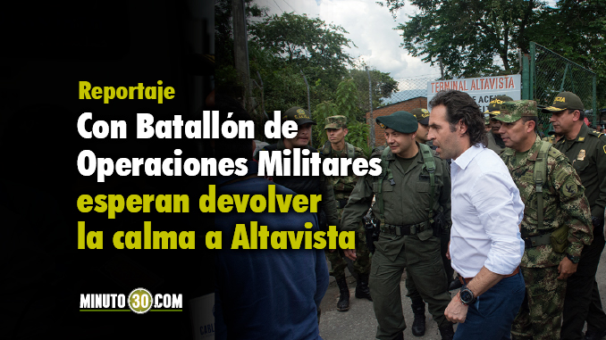 Visita alcalde de Medellín al corregimiento de Altavista. Foto/Minuto30
