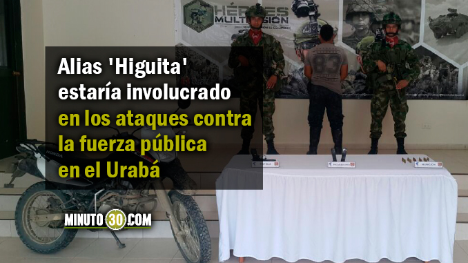 Cayó alias 'Higuita', cabecilla del 'Clan del Golfo' en el Urabá antioqueño