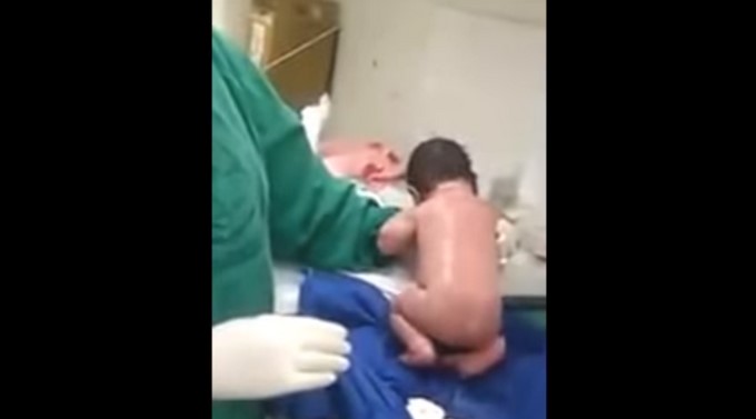 Bebé recién nacido/ Tomada de Youtube: Greece Live