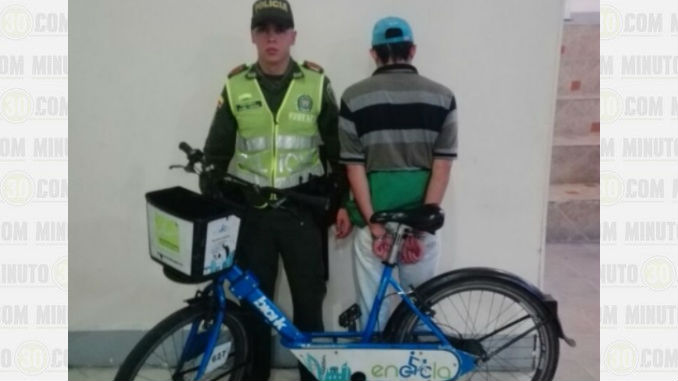Intimidó a un ciudadano en sector Estadio para robarle la bicicleta, del Programa 'En Cicla' 1 encicla