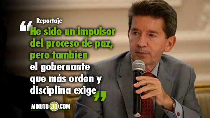 Gobernador Luis Pérez recibirá este domingo el armamento que entregue 'Pastor Alape'