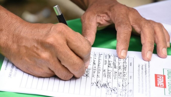 Gobernación de Antioquia inició firmatón en Belén de Bajirá