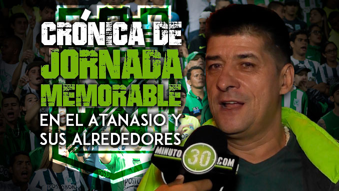 Así se vivió en el Atanasio la fiesta del título de Nacional 1 hinchas fiesta verdolaga