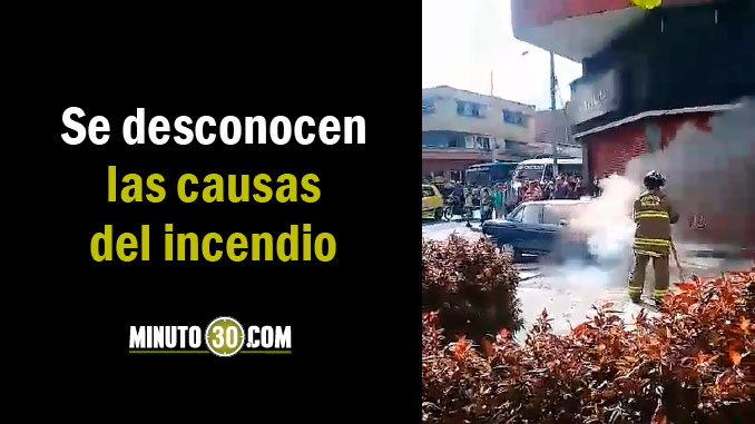 Vehículo se incendió en la calle Colombia