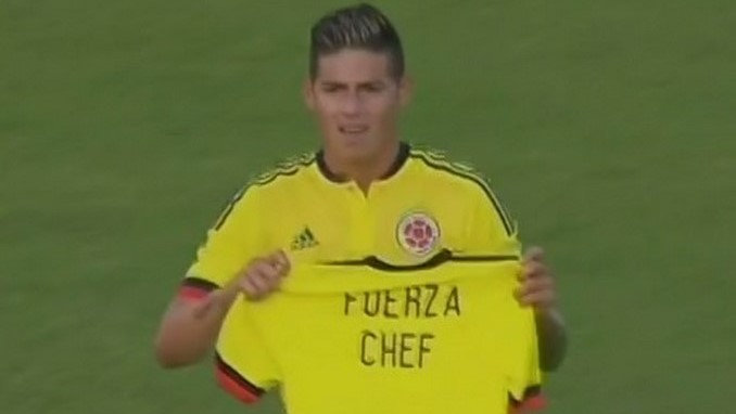 "Fuerza Chef", el mensaje de James Rodríguez tras el gol ante Camerún 1 james chef