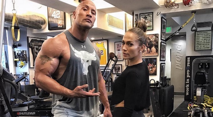 Dwayne Johnson y Jennifer Lopez/ Tomada de Instagram: @therock
