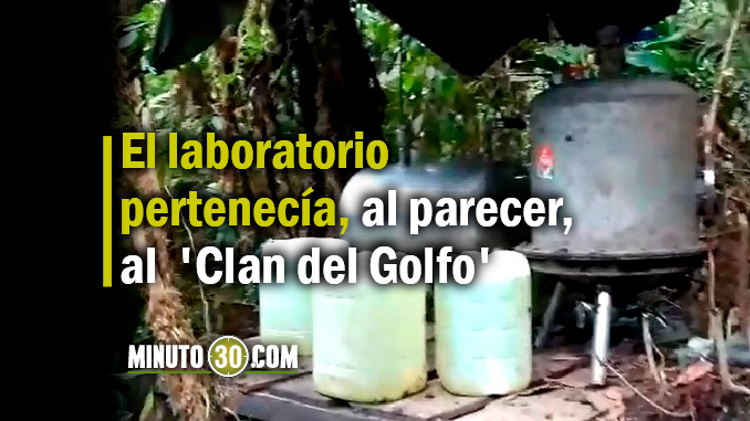 Ejército destruyó megalaboratorio de producción de clorhidato de cocaína en El Carmen de Viboral