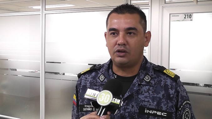 Dragoneante Luis Eduardo Castaño, presidente del Sindicato de Empleados Unidos Penitenciarios de Itagüí