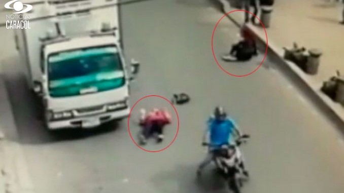 Motociclista que arrolló a dos mujeres en Soacha