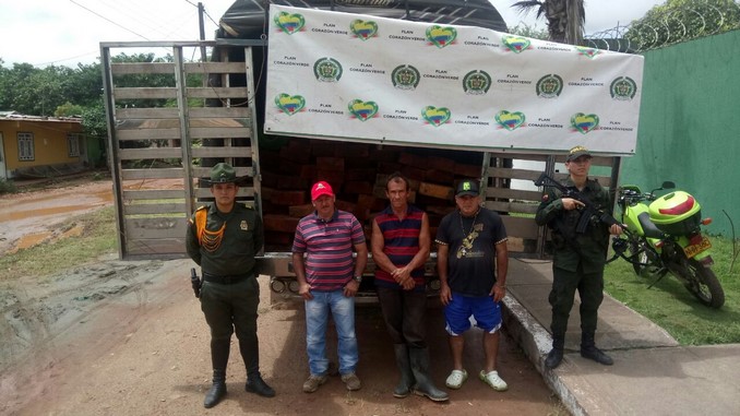 Siete metros cúbicos de madera fueron incautados en vía del Meta