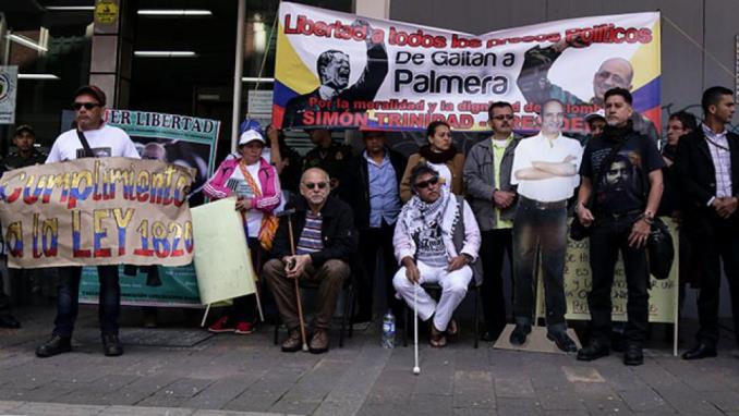 'Jesús Santrich' encabeza la huelga de hambre para exigirle al Gobierno que cumpla la ley de amnistía