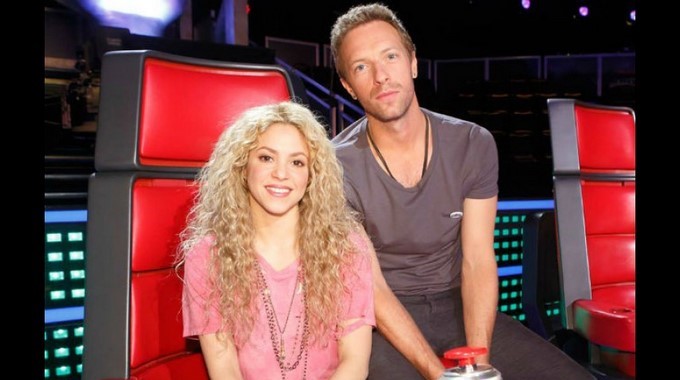 Shakira y Chris Martin/ Propiedad de The Voice
