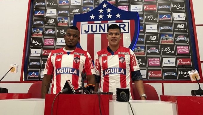 Luis Tipton y Jorge Arias fueron presentados como refuerzos del Junior para 2017-II 1 tipton y arias