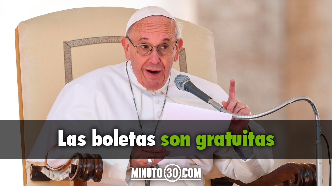 boletas papa francisco colombia