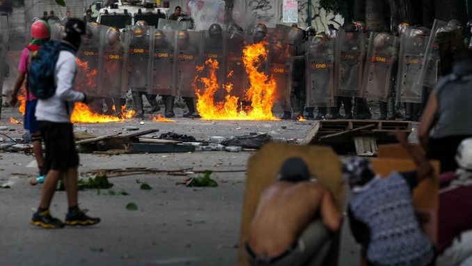 manifestaciones venezuela guardia bolivariana