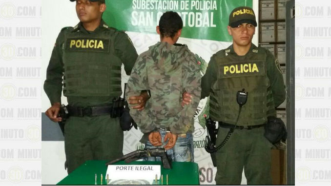 Capturado en La Loma presunto integrante de un combo del sector 1 Capturado_Arma_de_Fuego_Artesanal