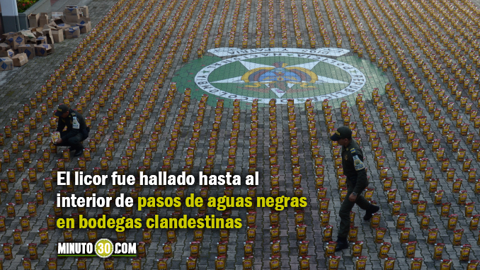 VIDEO: Cuatro personas capturadas por almacenar gran cantidad de licor adulterado o de contrabando 1 Contrabando