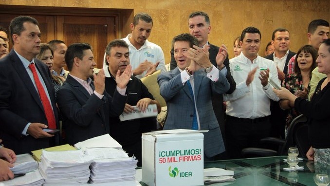 El gobernador Luis Pérez llevará a Bogotá 1.366.876 firmas para defender la unidad del territorio