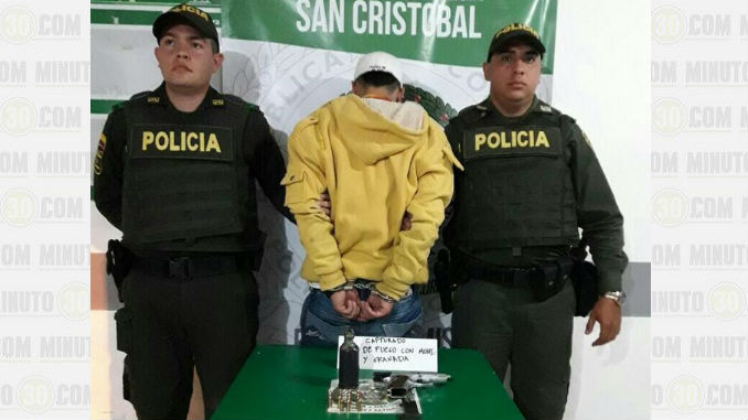 Con una granada de gas y un arma de fuego lo capturaron en San Cristóbal 1 Granada_San_Cristobal