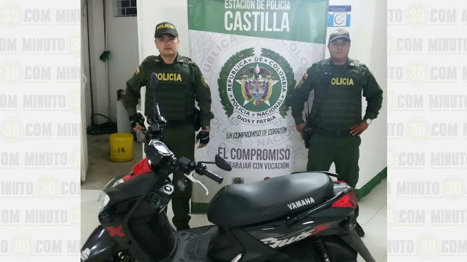 Agentes del CAI La María recuperaron una motocicleta 1 Moto_CAI_La_Maria