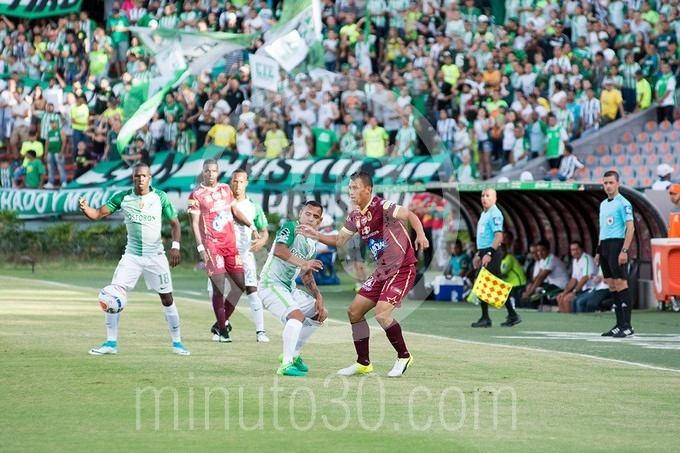 Nacional le ganó al Tolima por la mínima diferencia, y suma la tercera victoria en línea 7 Nacional Tolima 6