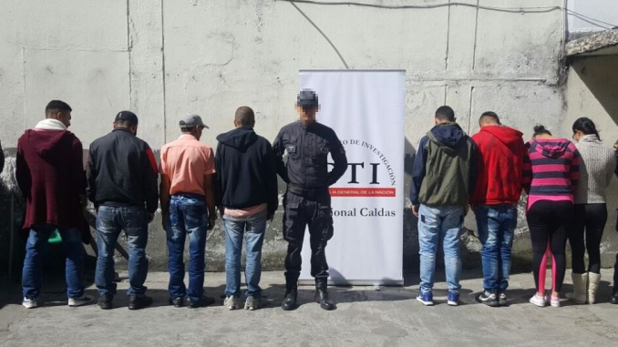 Juez envió a prisión a ocho presuntos extorsionistas que operaban desde Caldas y Antioquia