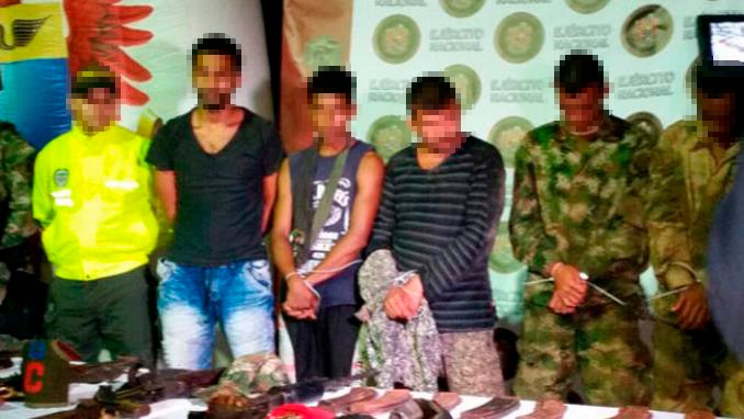 Neutralizan a un integrante del 'Clan del Golfo' en el sur de Bolívar. Siete más fueron capturados