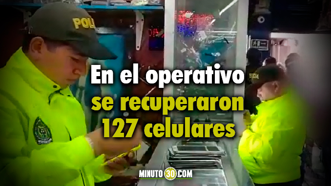 Policía capturó a 11 personas en Bogotá por comercializar celulares robados