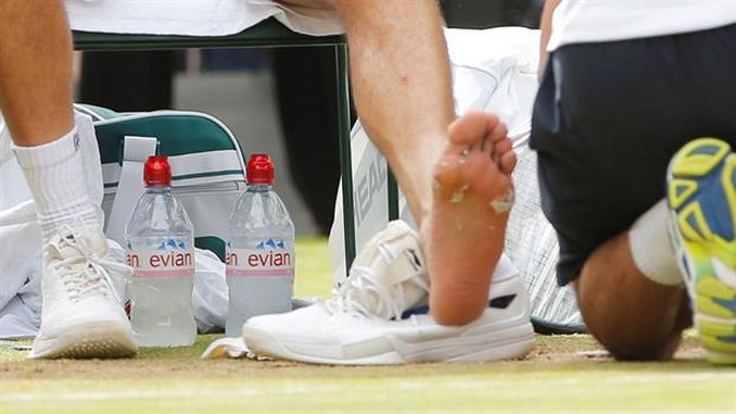 FOTO: Así tenía el pie, el tenista Marin Cilic, en la final contra Roger Federer 2 cilic
