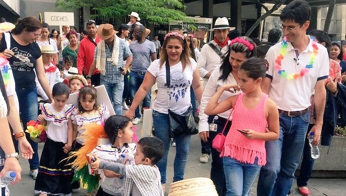 Desfile de silleteritos en el 2016