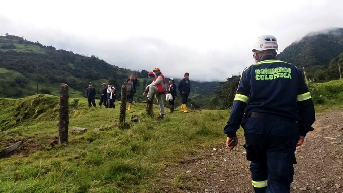 Deslizamiento en La Calera